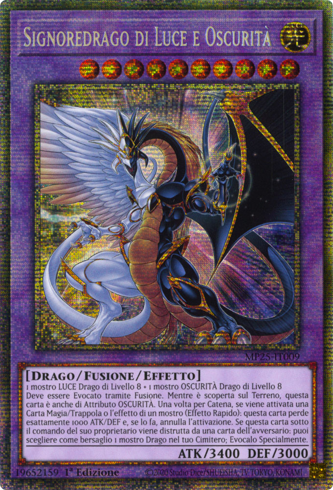 MP25-IT009 Signoredrago di Luce e Oscurita' Rara Starlight 1a Edizione (IT) -NEAR MINT-