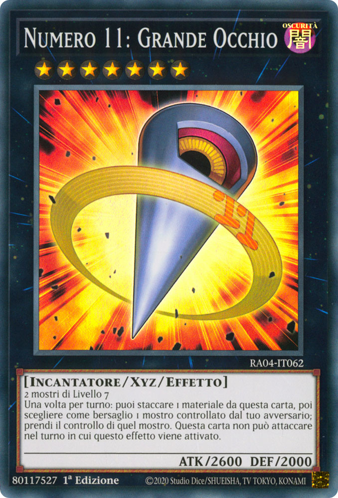 RA04-IT062 Numero 11: Grande Occhio Super Rara 1a Edizione (IT) -NEAR MINT-