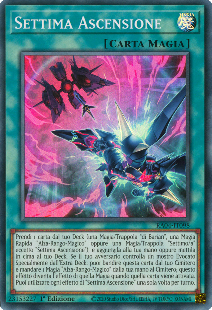 RA04-IT098 Settima Ascensione Super Rara 1a Edizione (IT) -NEAR MINT-