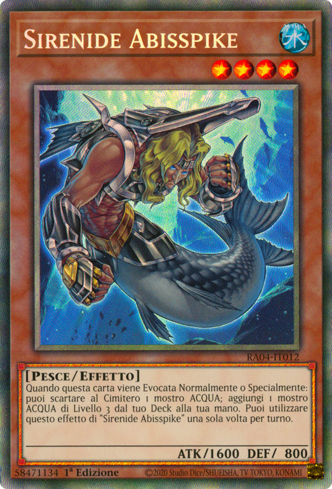 RA04-IT012 Sirena Abisspike Rara Collector 1a Edizione (IT) -NEAR MINT-