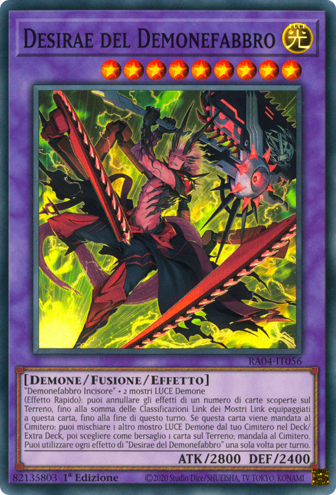 RA04-IT056 Desirae del Demonefabbro Super Rara 1a Edizione (IT) -NEAR MINT-