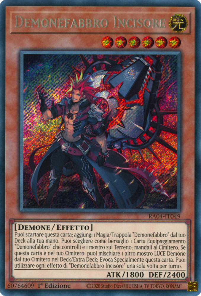 RA04-IT049 Demonefabbro Incisore Rara Segreta 1a Edizione (IT) -NEAR MINT-
