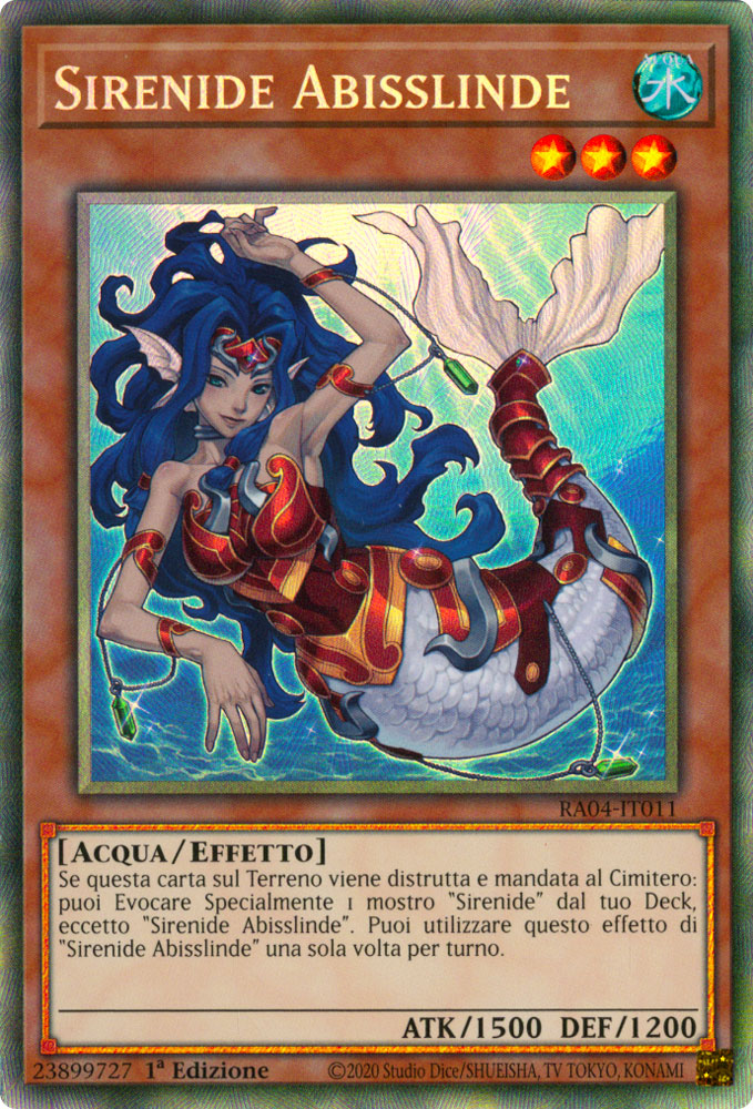 RA04-IT011 Sirena Abisslinde Rara Collector 1a Edizione (IT) -NEAR MINT-