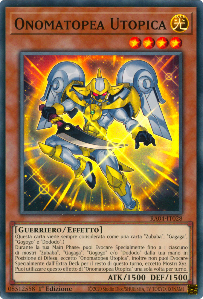 RA04-IT028 Onomatopea Utopica Super Rara 1a Edizione (IT) -NEAR MINT-