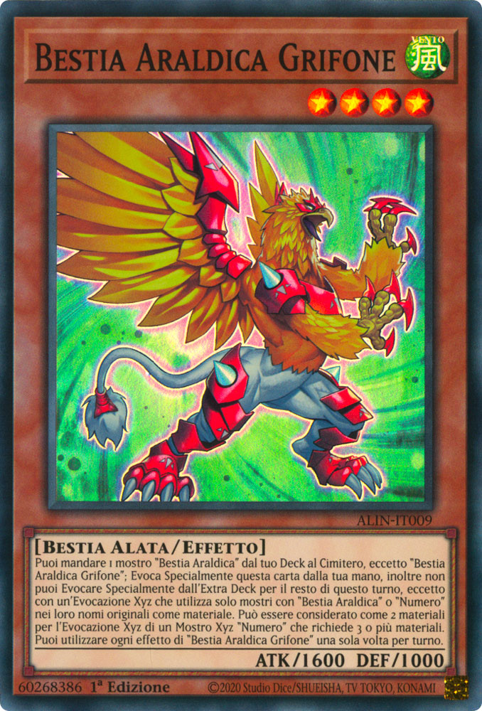 ALIN-IT009 Bestia Araldica Grifone Super Rara 1a Edizione (IT) -NEAR MINT-