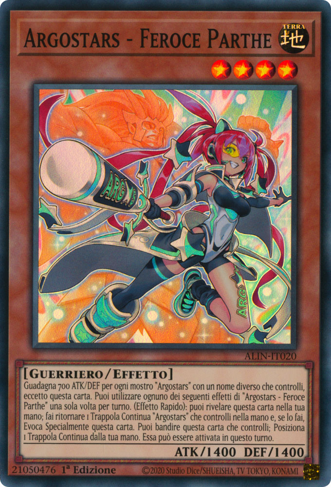 ALIN-IT020 Argostars - Feroce Parthe Super Rara 1a Edizione (IT) -NEAR MINT-