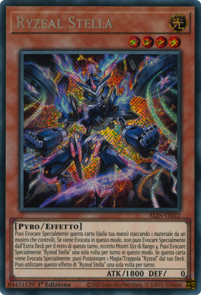 ALIN-IT022 Ryzeal Stella Rara Segreta 1a Edizione (IT) -NEAR MINT-