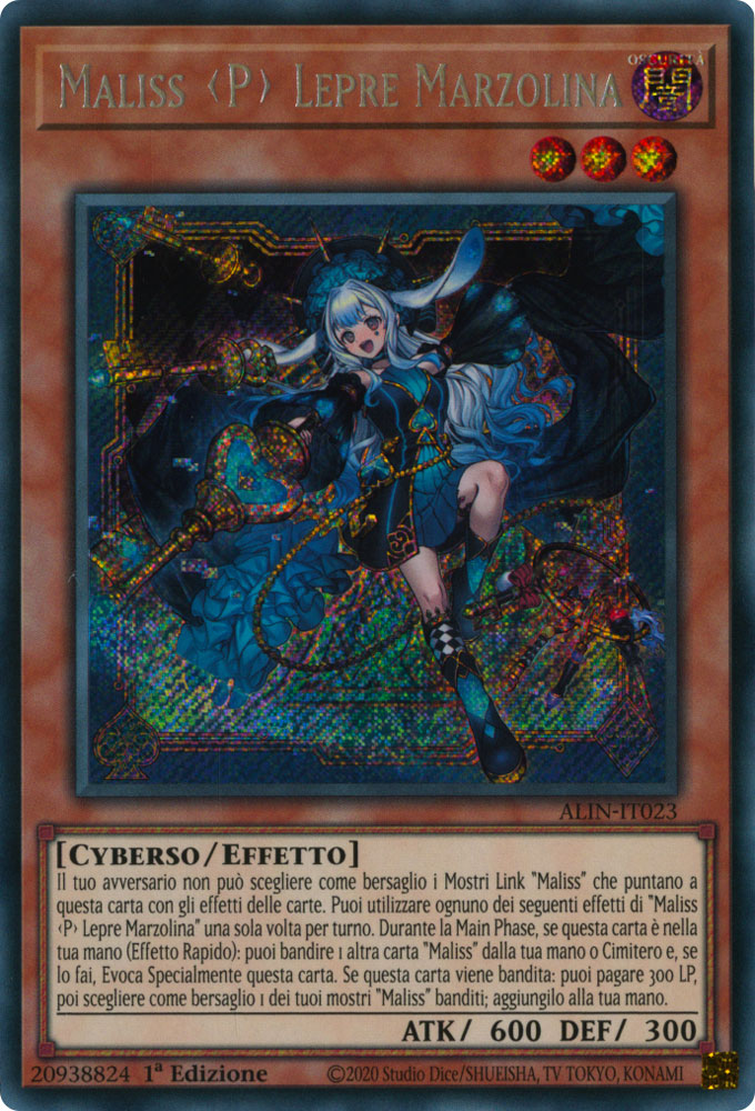 ALIN-IT023 Maliss P Lepre Marzolina Rara Segreta 1a Edizione (IT) -NEAR MINT-