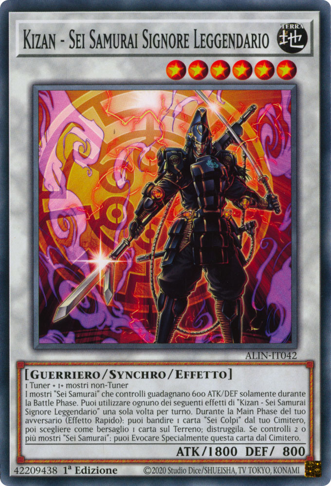 ALIN-IT042 Kizan - Sei Samurai Signore Leggendario Comune 1a Edizione (IT) -NEAR MINT-