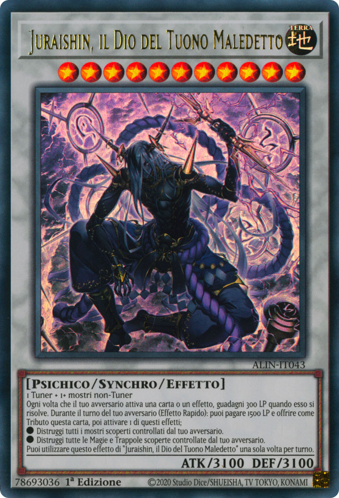 ALIN-IT043 Juraishin, il Dio del Tuono Maledetto Ultra Rara 1a Edizione (IT) -NEAR MINT-