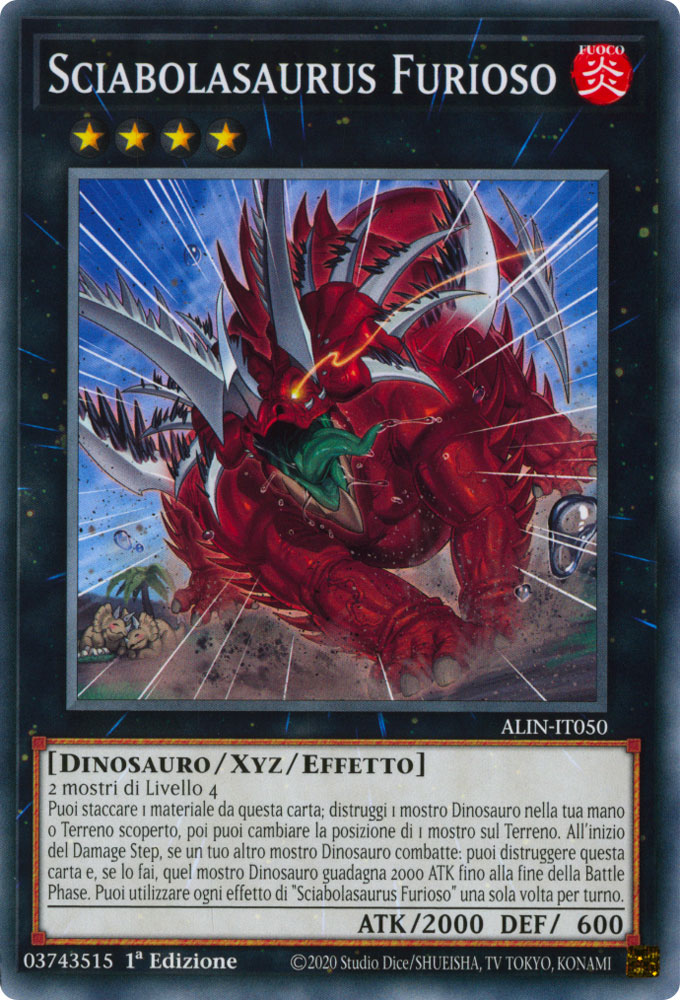 ALIN-IT050 Sciabolasaurus Furioso Comune 1a Edizione (IT) -NEAR MINT-