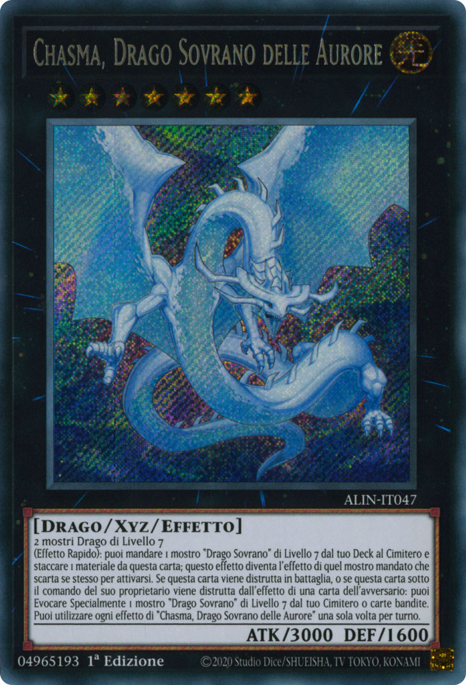 ALIN-IT047 Chasma, Drago Sovrano delle Aurore Rara Segreta 1a Edizione (IT) -NEAR MINT-