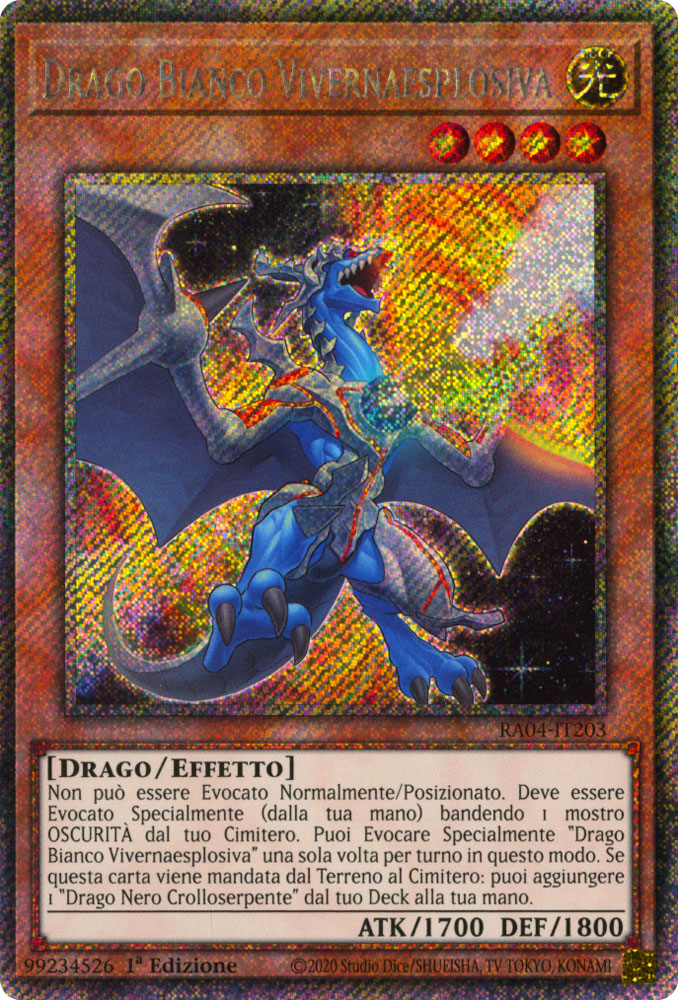 RA04-IT203 Drago Bianco Vivernaesplosiva Platinum Segreta 1a Edizione (IT) -NEAR MINT-