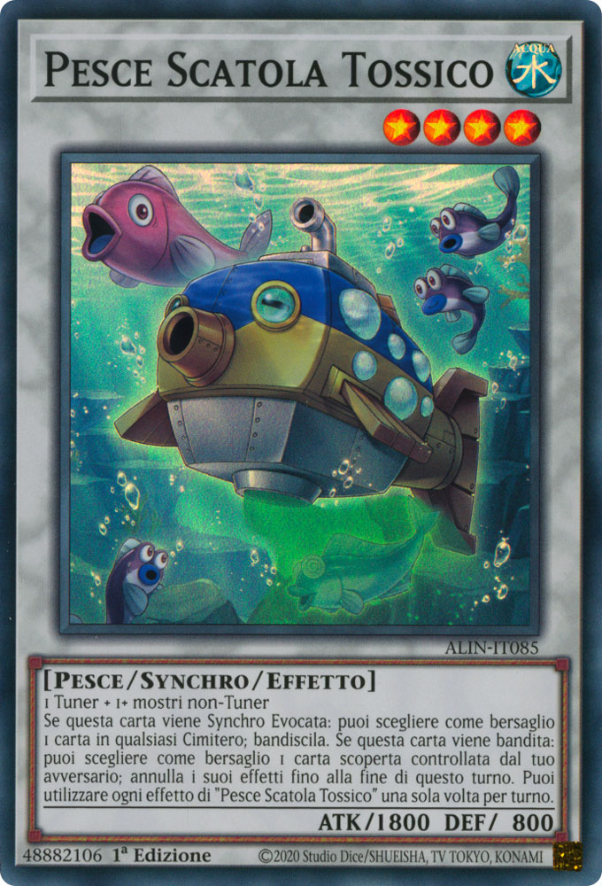 ALIN-IT085 Pesce Scatola Tossico Super Rara 1a Edizione (IT) -NEAR MINT-