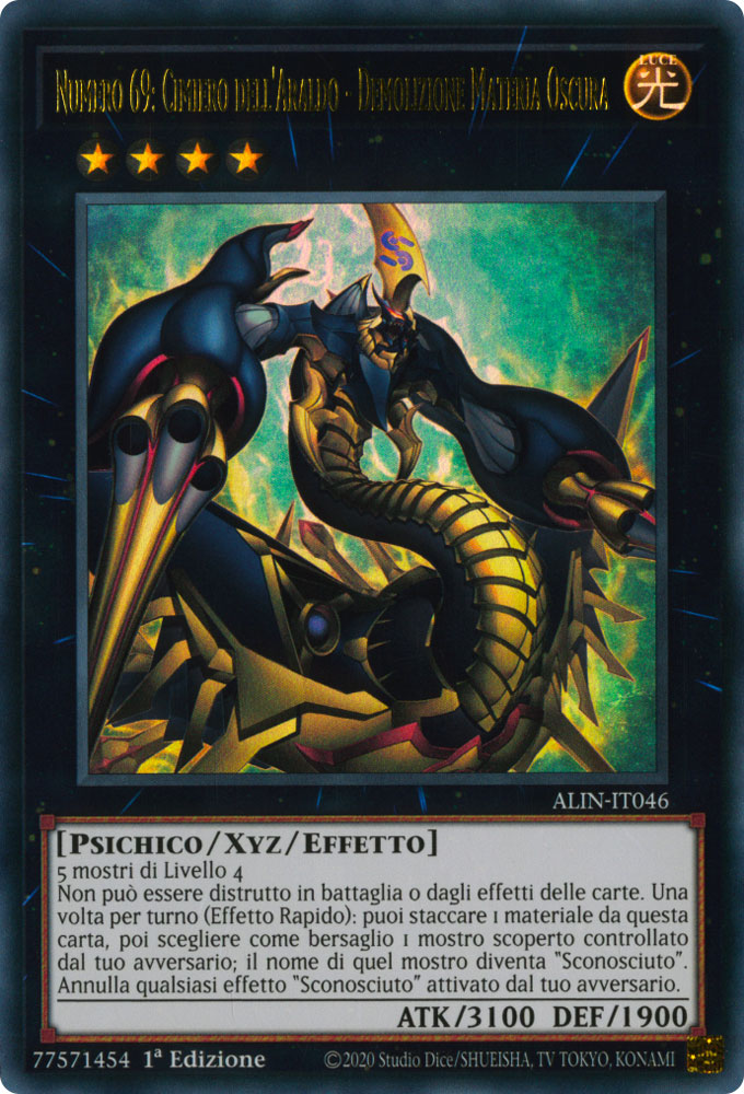 ALIN-IT046 Numero 69: Cimitero dell'Araldo - Demolizione Materia Oscura Ultra Rara 1a Edizione (IT) -NEAR MINT-