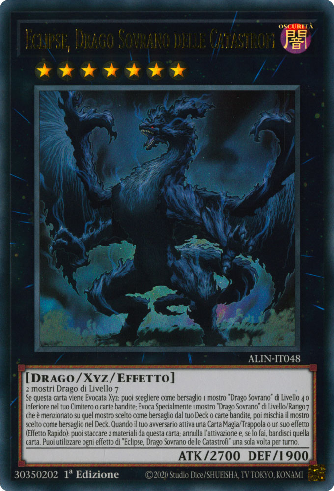 ALIN-IT048 Eclipse, Drago Sovrano delle Catastrofi Ultra Rara 1a Edizione (IT) -NEAR MINT-