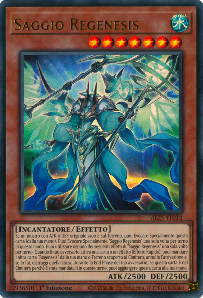 ALIN-IT014 Saggio Regenesis Ultra Rara 1a Edizione (IT) -NEAR MINT-