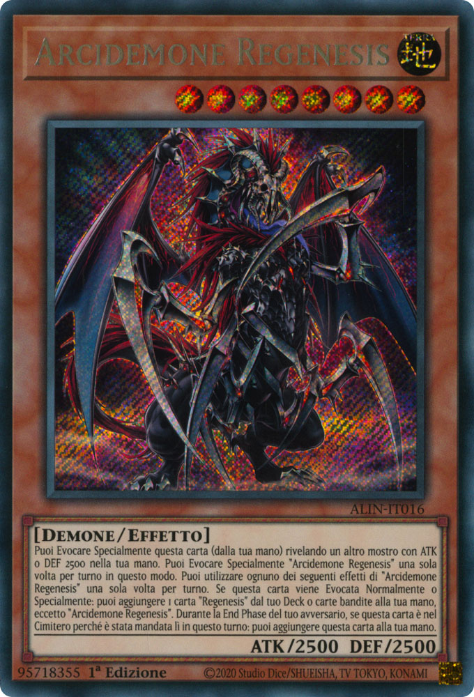 ALIN-IT016 Arcidemone Regenesis Rara Segreta 1a Edizione (IT) -NEAR MINT-