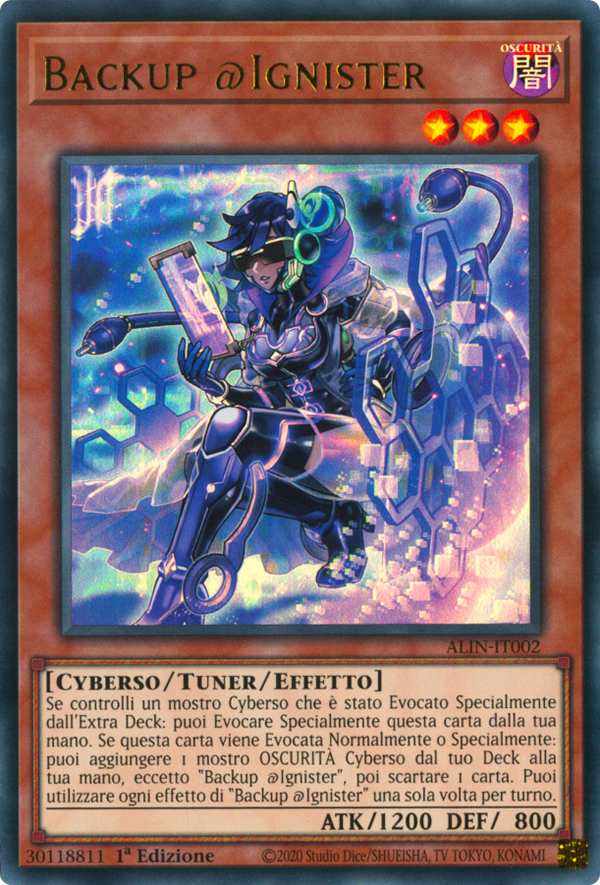 ALIN-IT002 Backup Ignister Ultra Rara 1a Edizione (IT) -NEAR MINT-