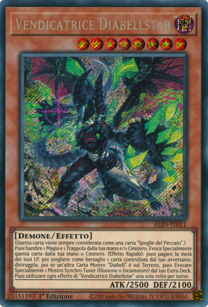ALIN-IT011 Vendicatore Diabellstar Rara Segreta 1a Edizione (IT) -NEAR MINT-
