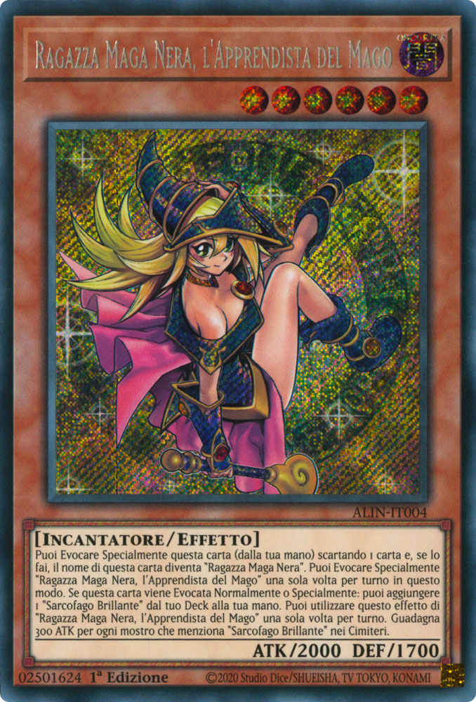 ALIN-IT004 Ragazza Maga Nera, l'Apprendista del Mago Rara Segreta 1a Edizione (IT) -NEAR MINT-