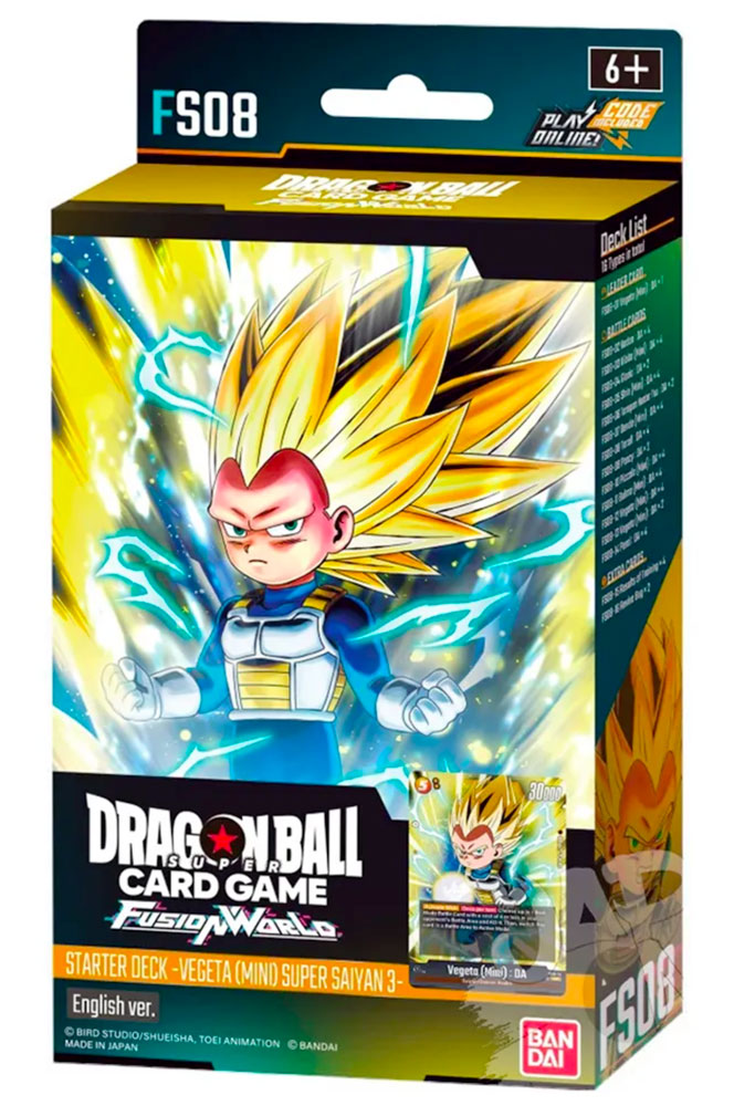 Super Card Game FS08 Fusion World Vegeta (Mini) Super Saiyan 3 Starter Deck (EN)