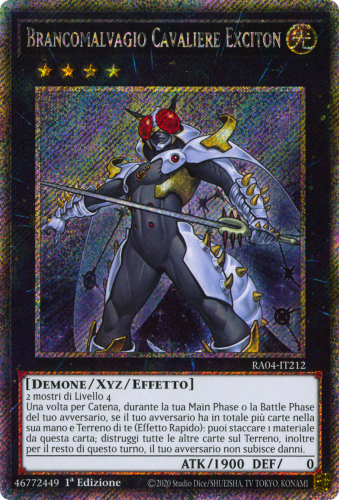 RA04-IT212 Brancomalvagio Cavaliere Exciton Platinum Segreta 1a Edizione (IT) -NEAR MINT-