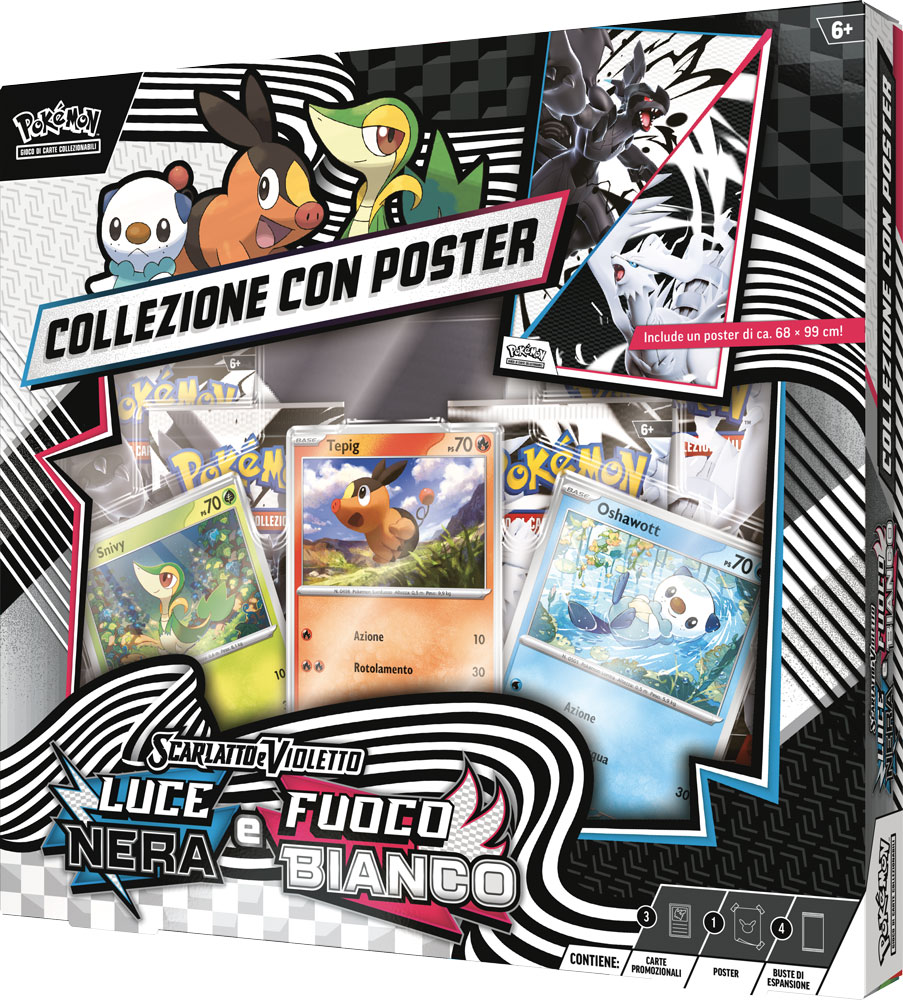 SV10.5 Luce Nera e Fuoco Bianco Collezione con Poster Unima (IT)