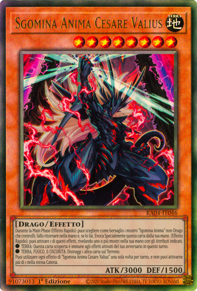 RA04-IT046 Sgomina Anima Cesare Valius Rara Ultimate 1a Edizione (IT) -NEAR MINT-