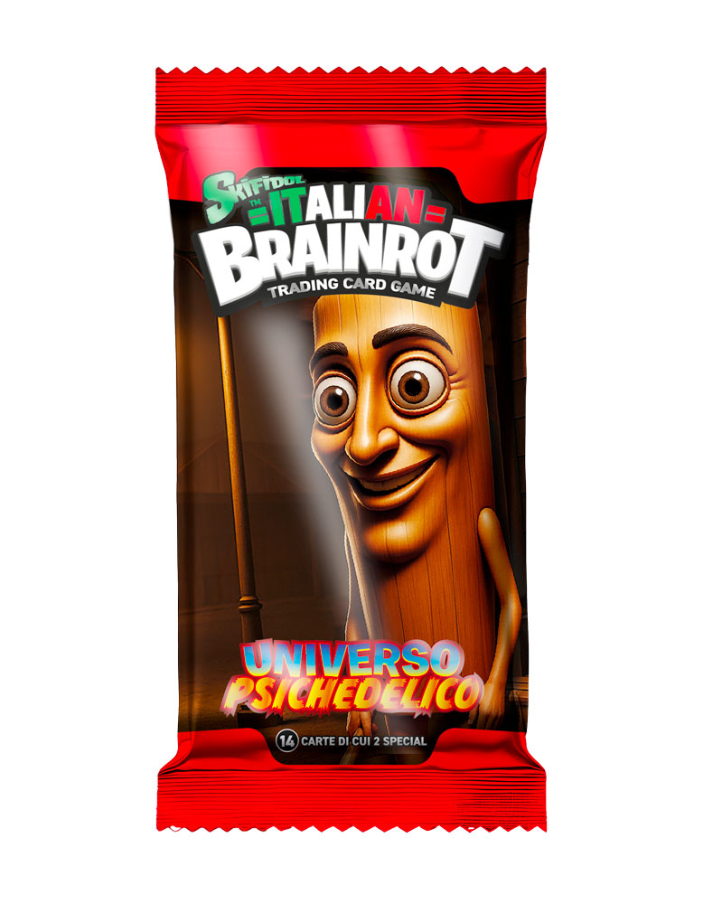 Italian Brainrot TCG Universo Psichedelico busta 14 carte Artwork Random (IT)