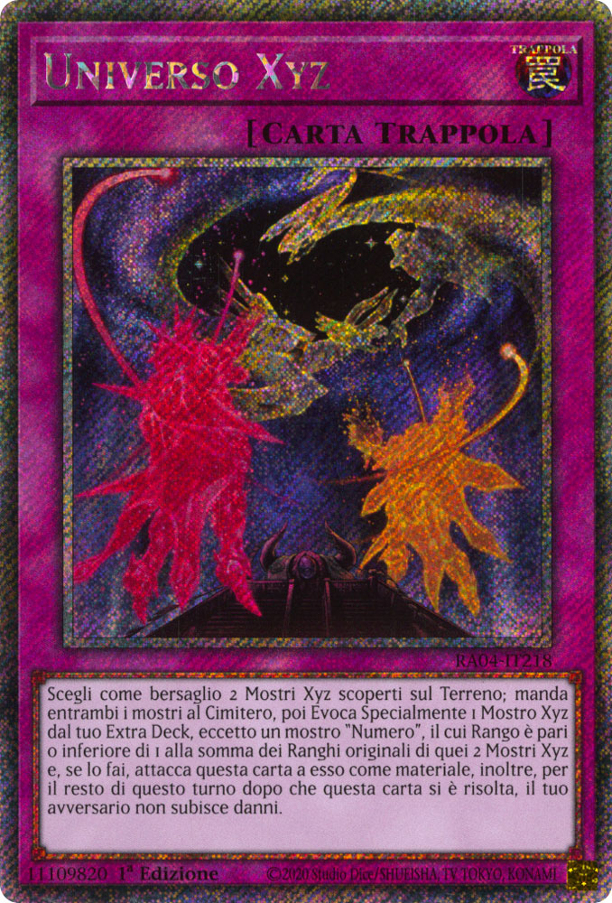RA04-IT218 Universo Xyz Platinum Segreta 1a Edizione (IT) -NEAR MINT-
