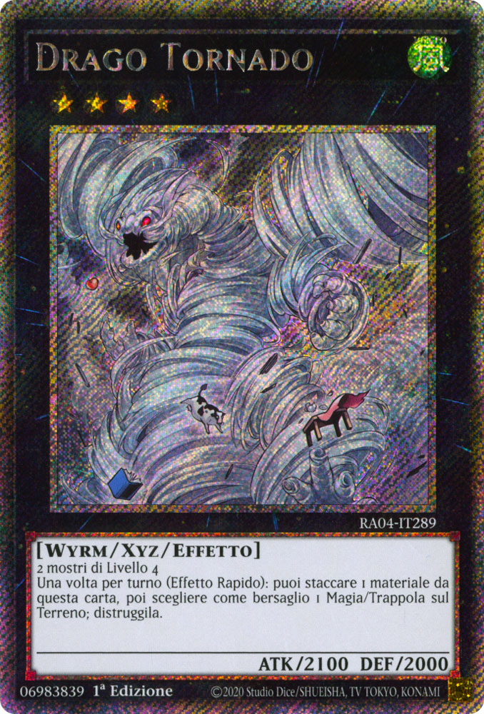 RA04-IT289 Drago Tornado Platinum Segreta 1a Edizione (IT) -NEAR MINT-