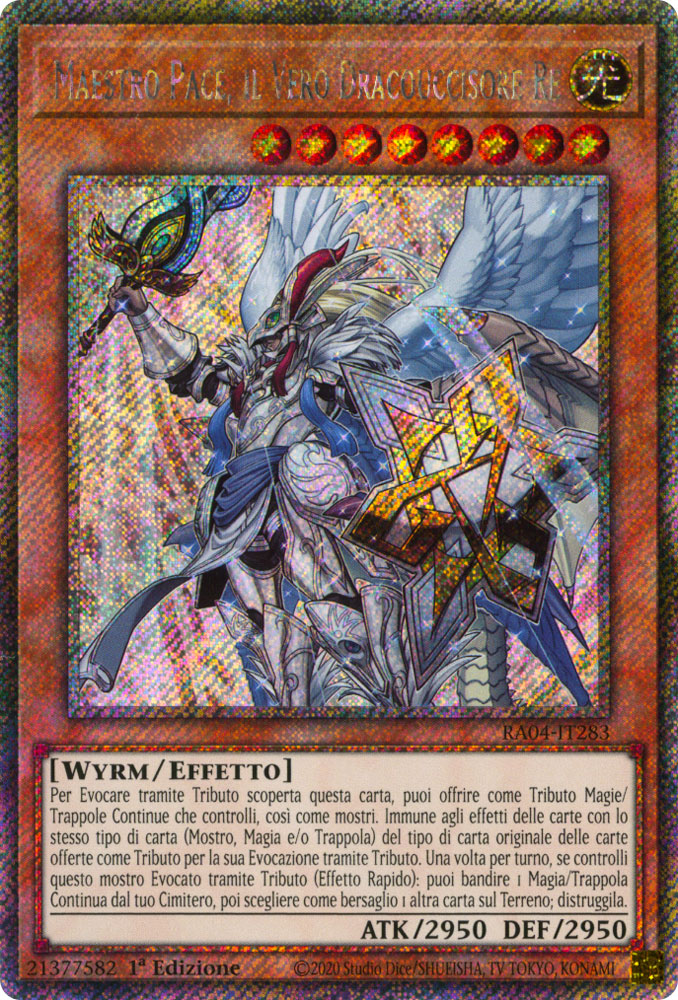 RA04-IT283 Maestro Pace, il Vero Dracouccisore Re Platinum Segreta 1a Edizione (IT) -NEAR MINT-