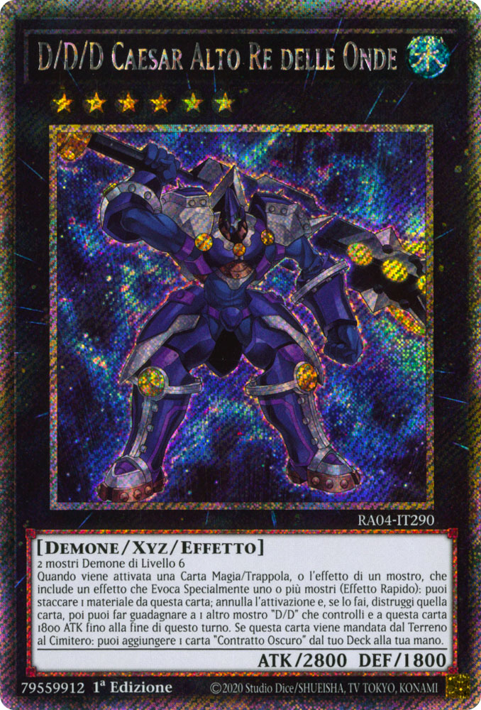 RA04-IT290 D/D/D Caesar Alto Re delle Onde Platinum Segreta 1a Edizione (IT) -NEAR MINT-