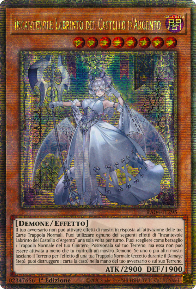 RA04-IT295 Incantevole Labirinto del Castello d'Argento Rara Segreta Quarto di Secolo 1a Edizione (IT) -NEAR MINT-