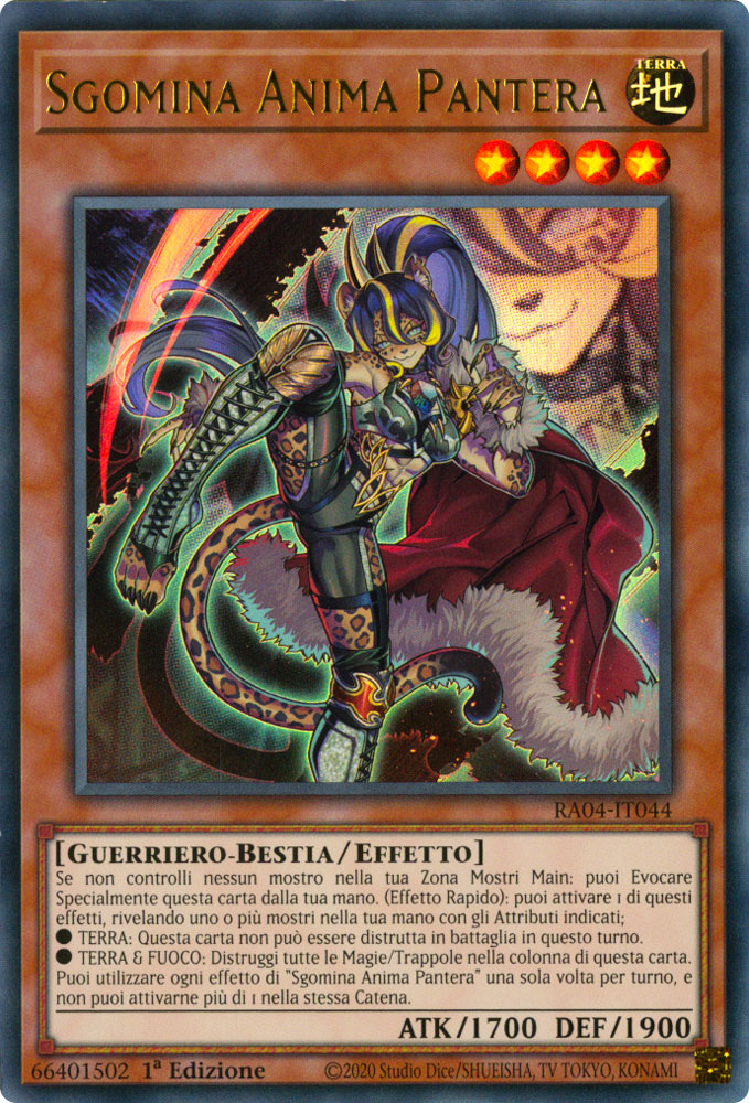 RA04-IT044 Sgomina Anima Pantera Ultra Rara 1a Edizione (IT) -NEAR MINT-