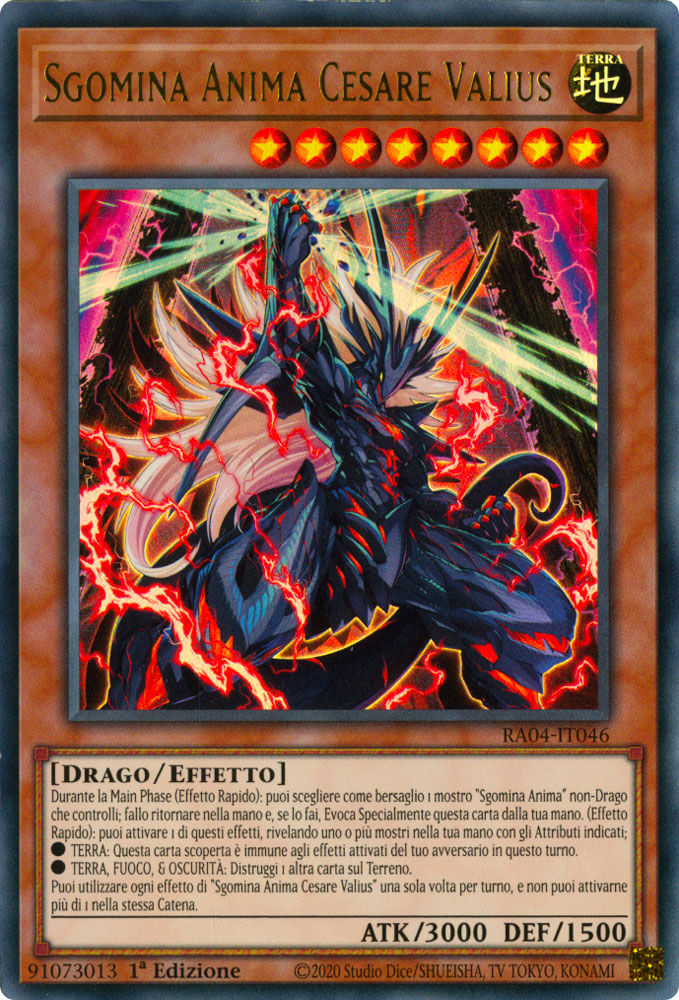 RA04-IT046 Sgomina Anima Cesare Valius Ultra Rara 1a Edizione (IT) -NEAR MINT-