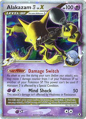 103 / 111 Alakazam LV.X rara livello X foil (EN) -NEAR MINT-