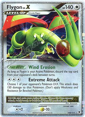 105 / 111 Flygon LV.X rara livello X foil (EN) -NEAR MINT-
