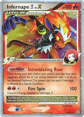 108 / 111 Infernape LV.X rara livello X foil (EN) -NEAR MINT-