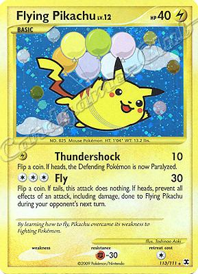 113 / 111 Flying Pikachu LV.12 rara foil (EN) -NEAR MINT-