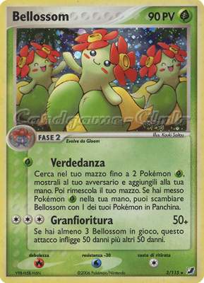 003 / 115 Bellossom rara foil (IT) -NEAR MINT-