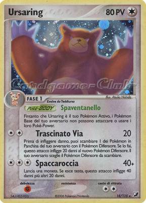018 / 115 Ursaring rara foil (IT) -NEAR MINT-
