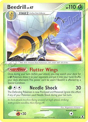 015 / 111 Beedrill LV.47 rara (EN) -NEAR MINT-