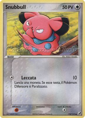 074 / 115 Snubbull comune (IT) -NEAR MINT-