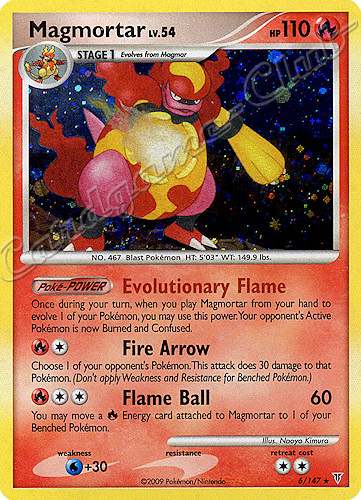 006 / 147 Magmortar LV.54 rara foil (EN) -NEAR MINT-