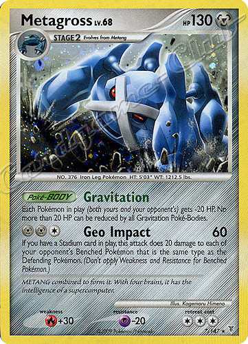 007 / 147 Metagross LV.68 rara foil (EN) -NEAR MINT-