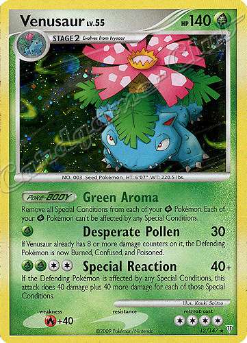013 / 147 Venusaur LV.55 rara foil (EN) -NEAR MINT-