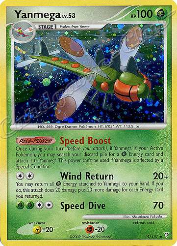 014 / 147 Yanmega LV.53 rara foil (EN) -NEAR MINT-
