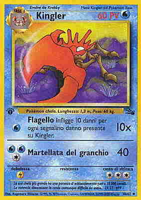 38 / 62 Kingler non comune unlimited (IT) -NEAR MINT-